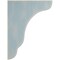Ekena Millwork 1 3/4"W x 7 1/4"D x 9 1/2"H Plymouth Wood Vintage Decor Bracket, Driftwood Blue BKTWD02X07X10PLBU - alternate 2